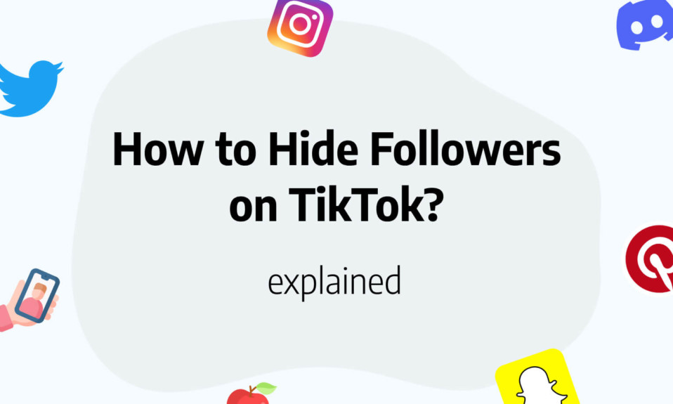 Hide followers on TikTok