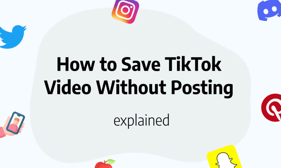 how to save a tiktok video without posting