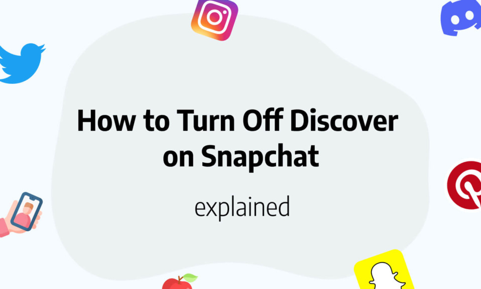 turn off discover snapchat