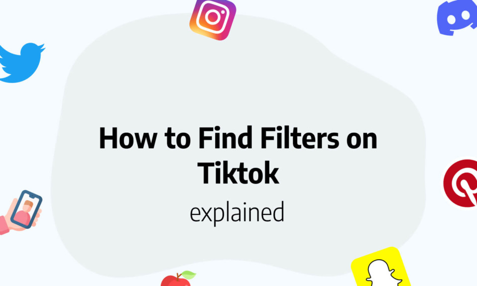 Find filters on TikTok