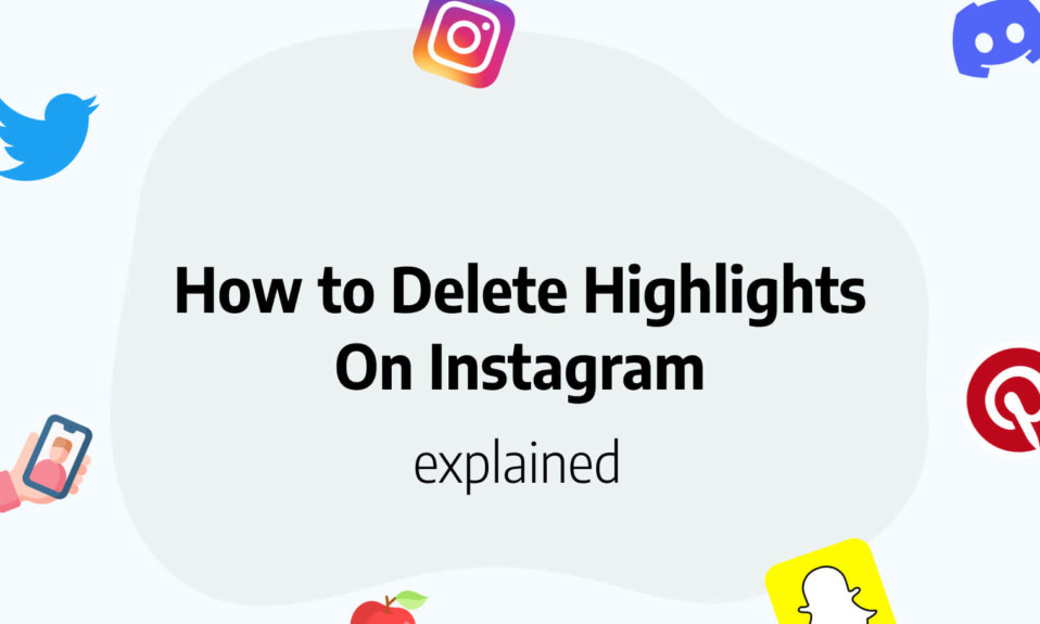 Delete instagram highlights