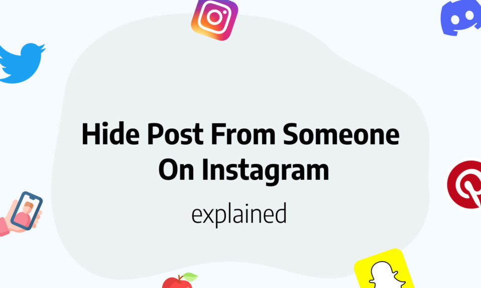 Hide post from someone on Instagram