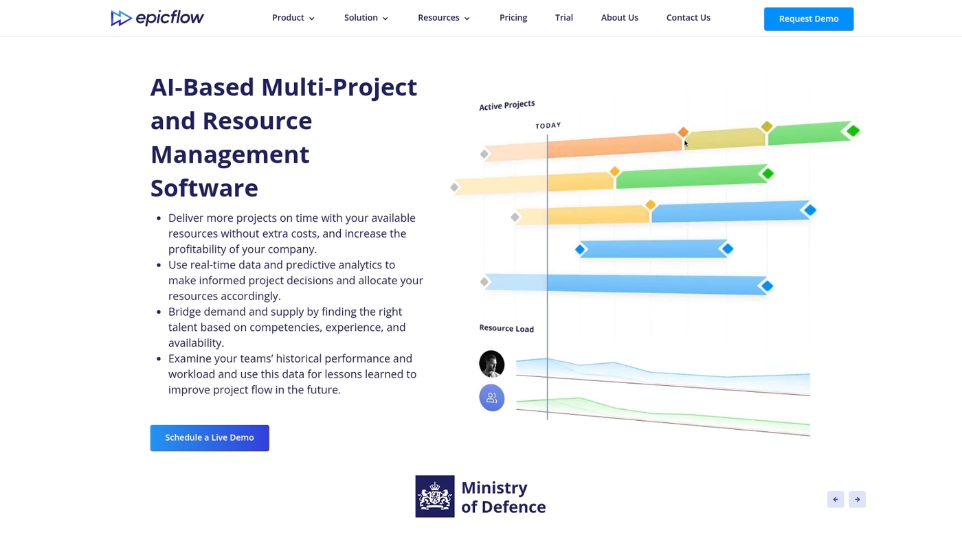Screenshot of epicflow.com