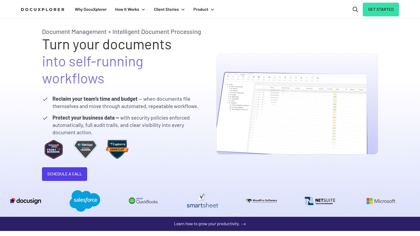 Screenshot of www.docuxplorer.com