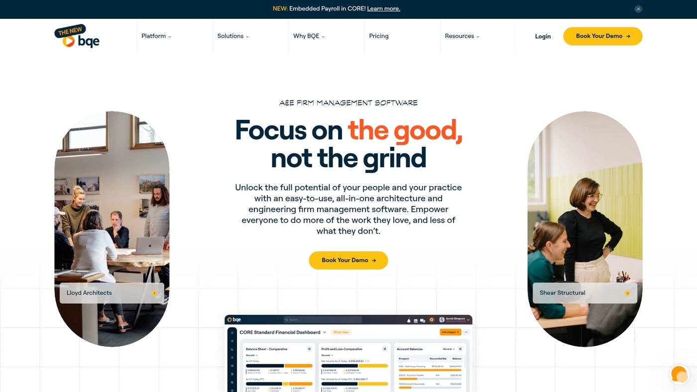 Screenshot of www.bqe.com