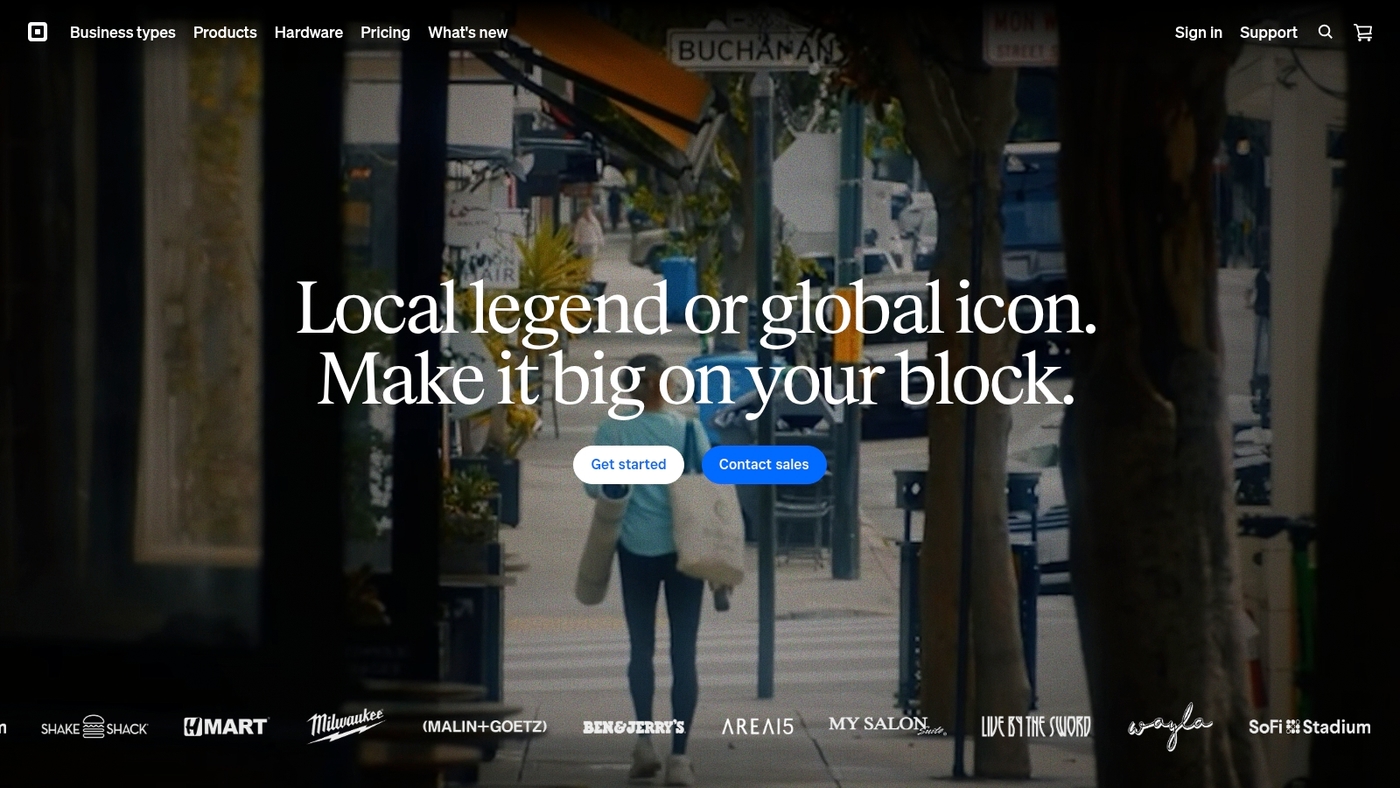 Screenshot of squareup.com