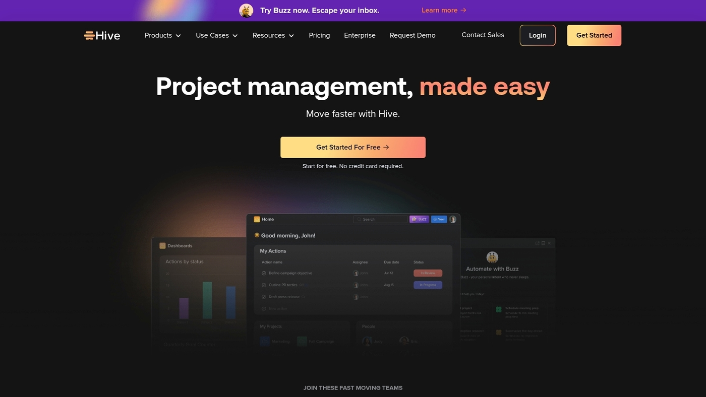 Screenshot of hive.com