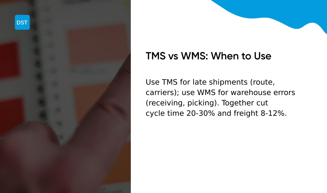 What is the difference between TMS and WMS