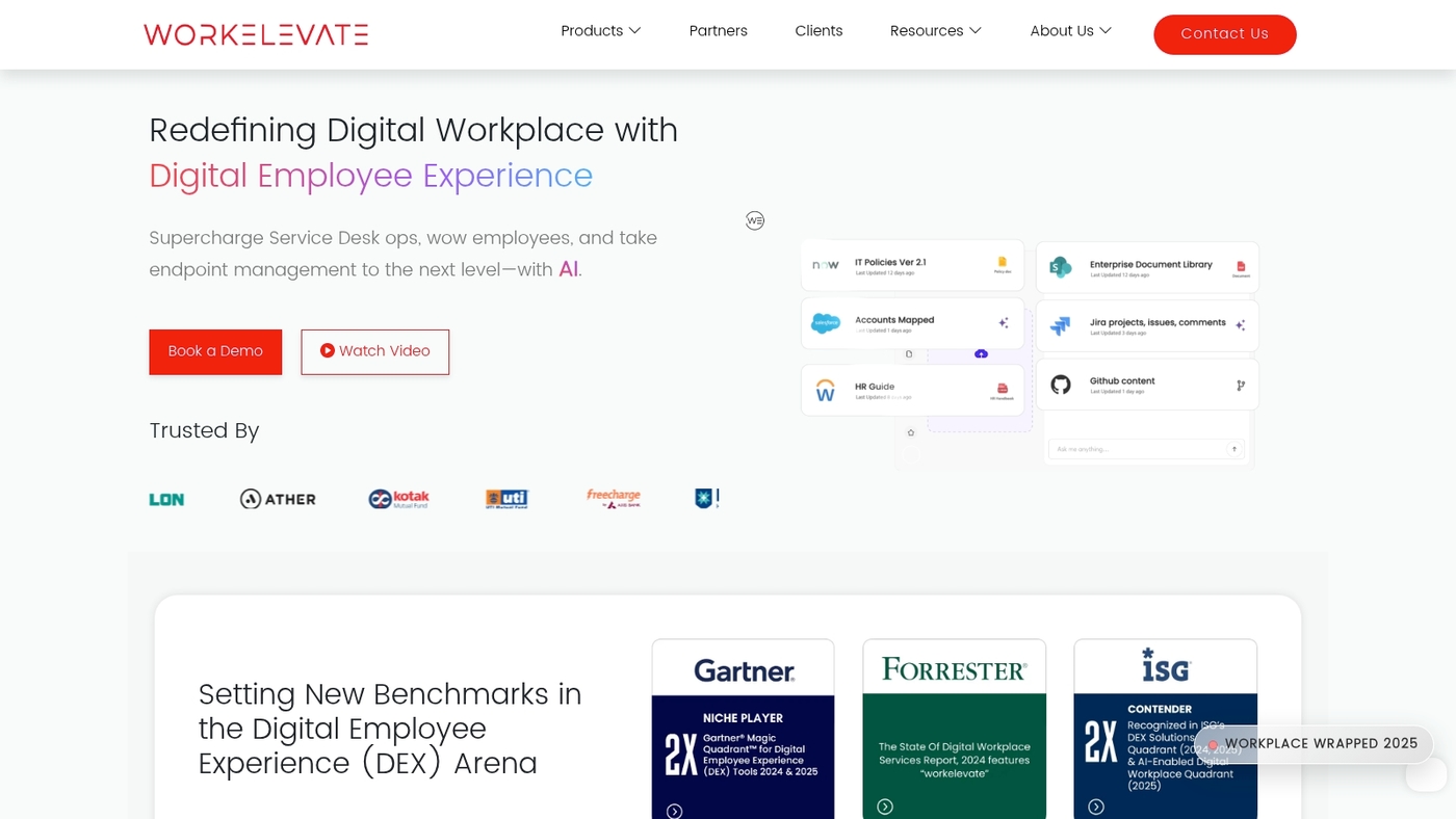 Screenshot of www.workelevate.com