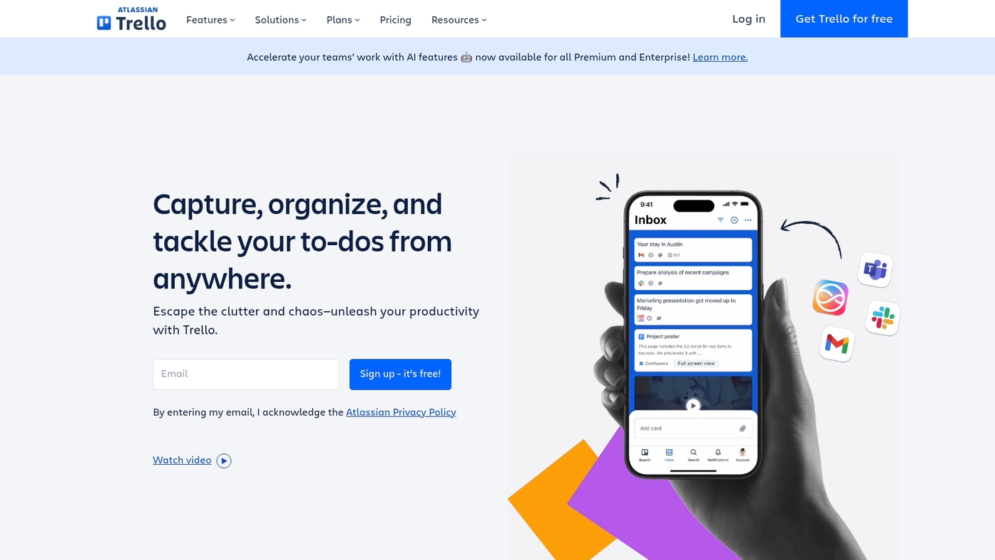 Screenshot of trello.com
