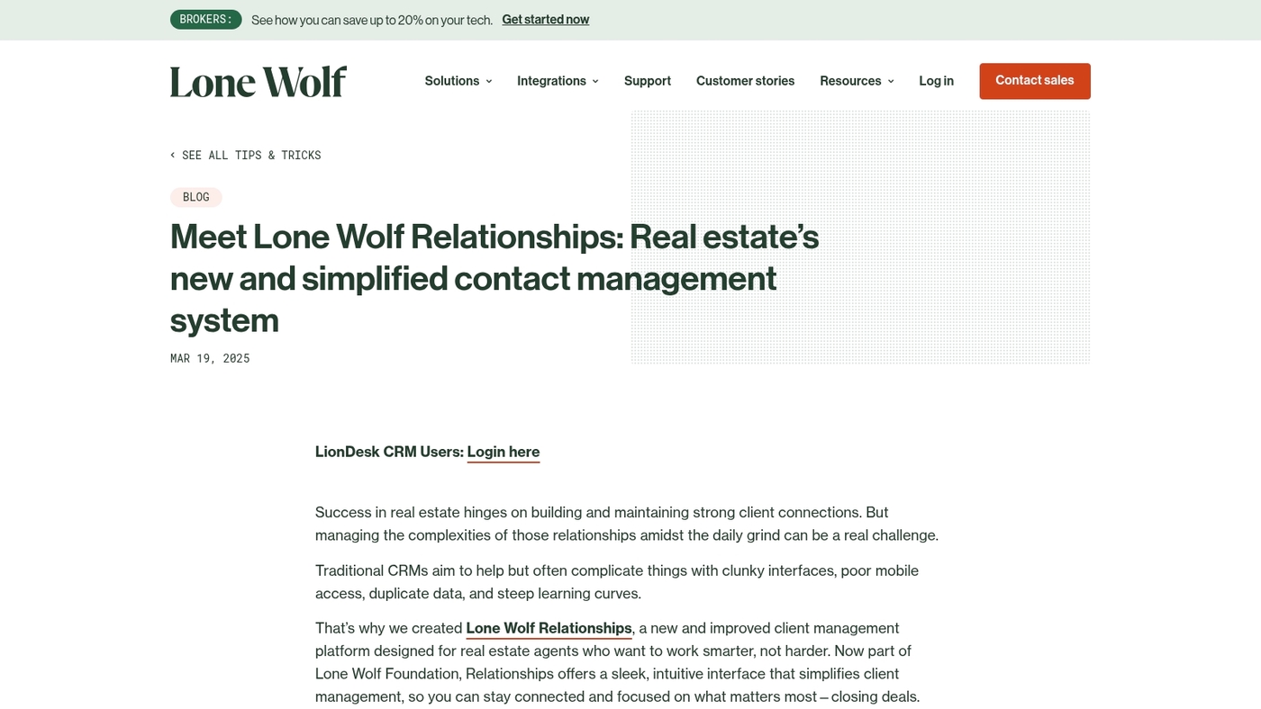 Screenshot of www.liondesk.com