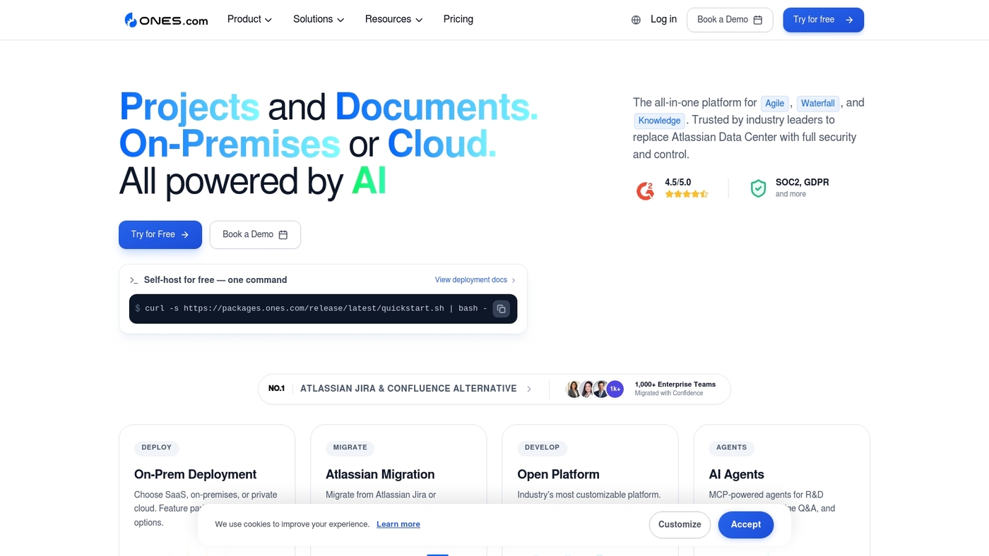 Screenshot of ones.com