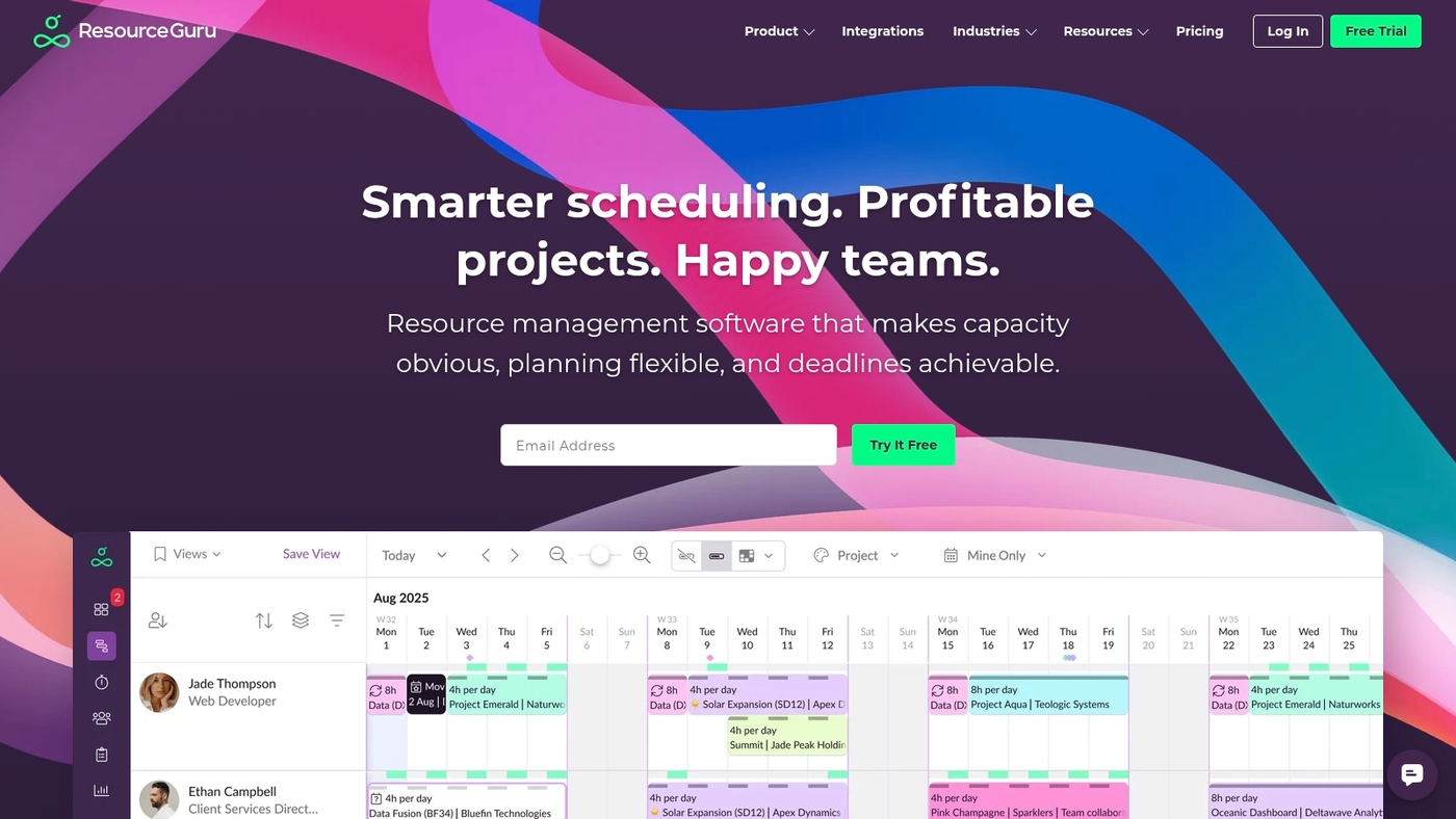 Screenshot of resourceguruapp.com