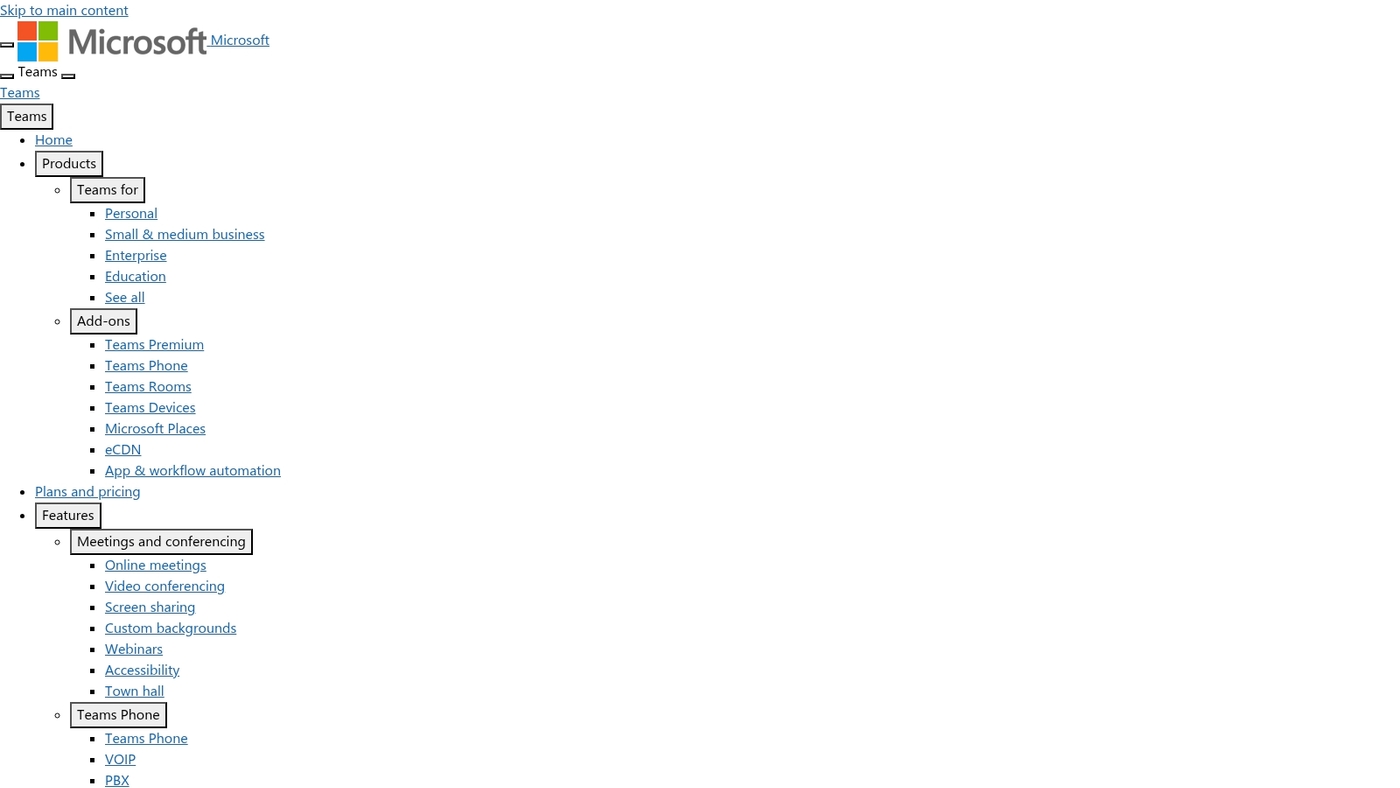 Screenshot of www.microsoft.com