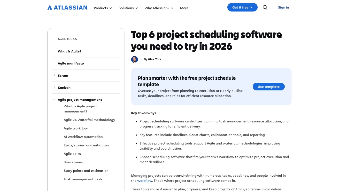 Screenshot of www.atlassian.com