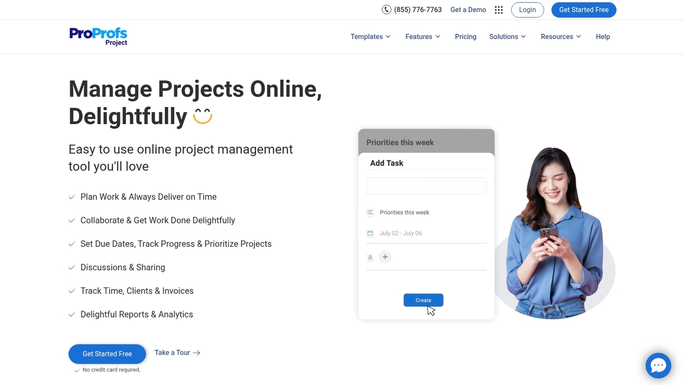 Screenshot of www.proprofs.com
